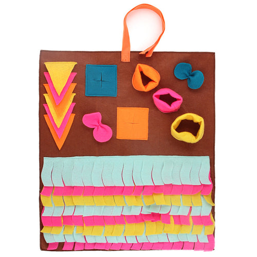 Avtagbar och modulär färgglad träningsmatta för hund – sniff- och aktiveringsmatta